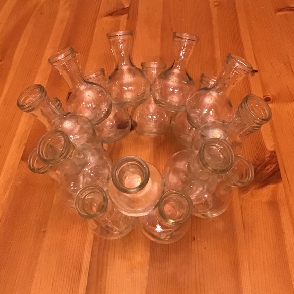 VINTAGE INDIVIDUAL BUD VASE TEST TUBES - GLOWY!